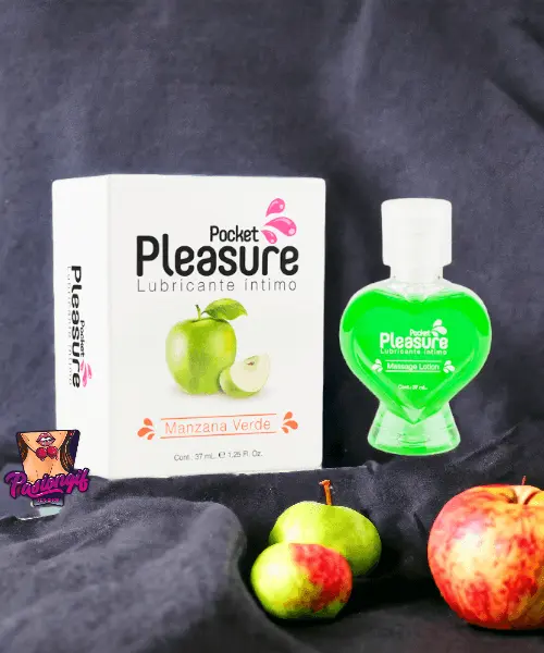 Lubricante Caliente Manzana Verde Pocket 37Ml