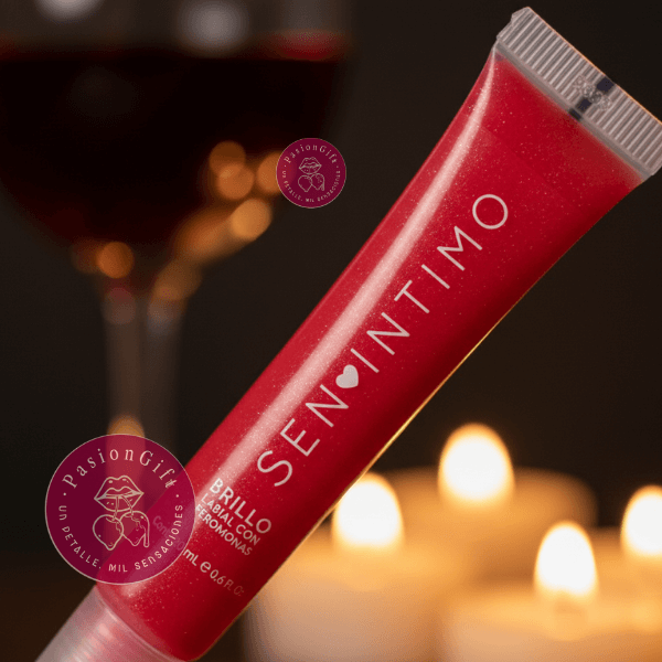 Brillo Labial Cereza con Feromonas Sen Intimo Tubo 20ml - Image 3