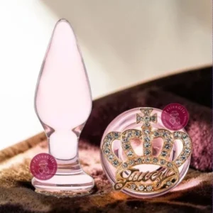 Plug anal de vidrio - Queen Rose