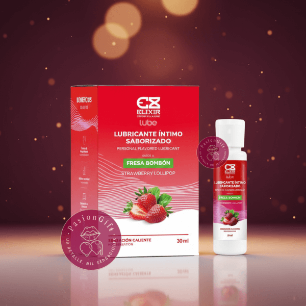 Lubricante Saborizado Fresa Bombon Elixir - Image 2