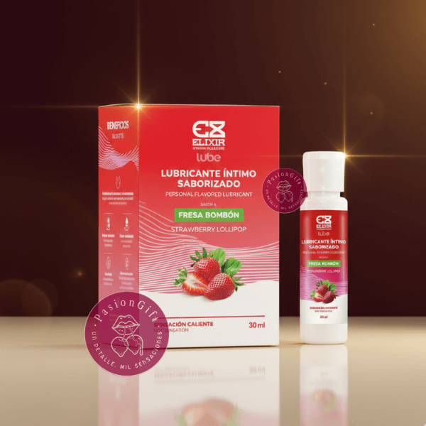 Lubricante Saborizado Fresa Bombon Elixir