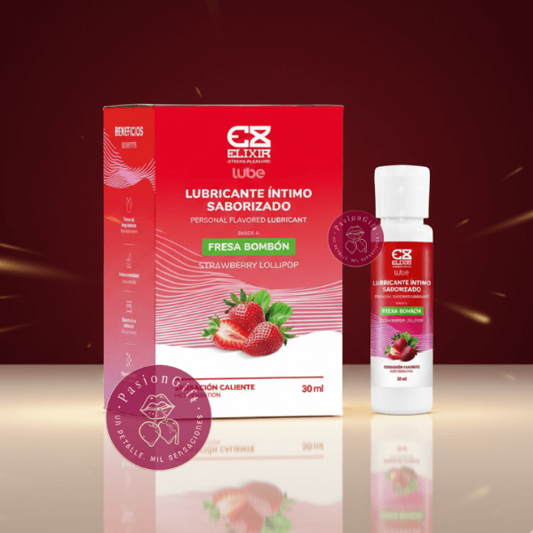 Lubricante Saborizado Fresa Bombon Elixir - Image 3