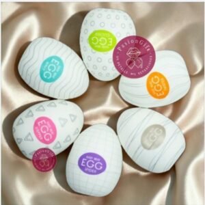 Masturbador x6 Huevos Kiss Egg con Texturas Diferentes