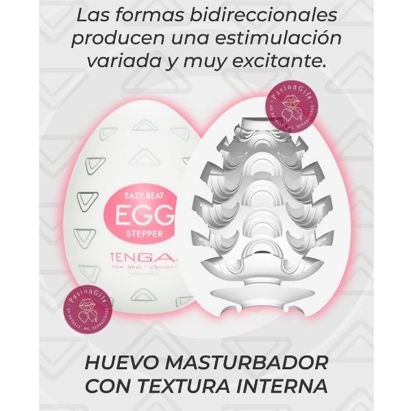 Masturbador x6 Huevos Kiss Egg con Texturas Diferentes - Image 5