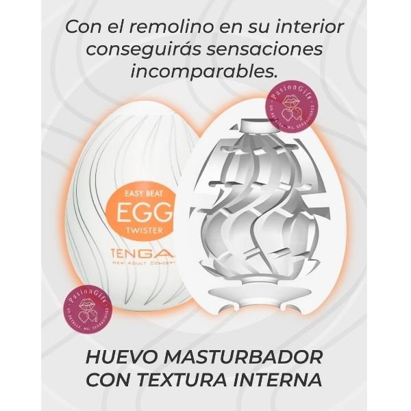 Masturbador x6 Huevos Kiss Egg con Texturas Diferentes - Image 6