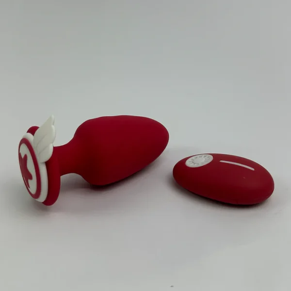 Plug Anal Angel con Control Remoto y Luces LED