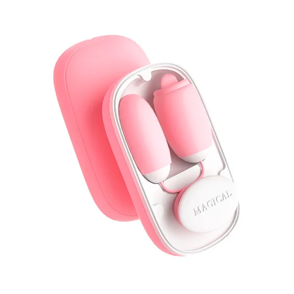 Vibrador Magic Box con Huevo y Lengua Estimuladora
