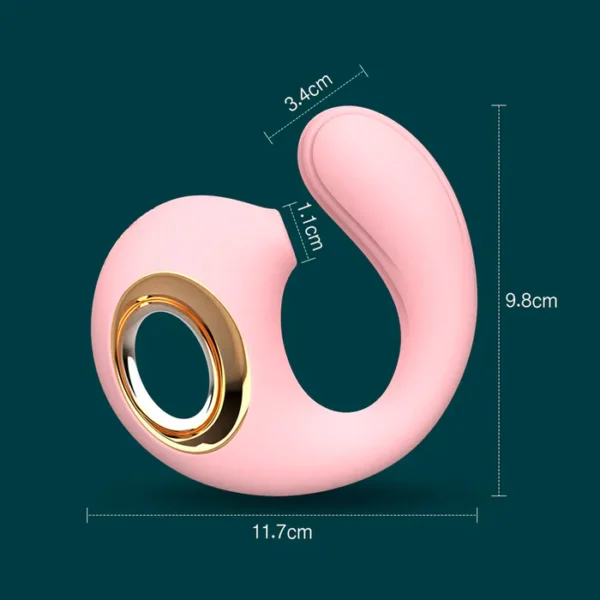 Vibrador Luju Rojo con Vibración y Succión